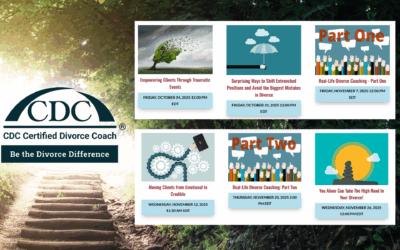 Join Our Upcoming Masterclass Sessions To Discuss the Impact of a CDC Divorce Coach®