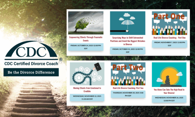 Join Our Upcoming Masterclass Sessions To Discuss the Impact of a CDC Divorce Coach®