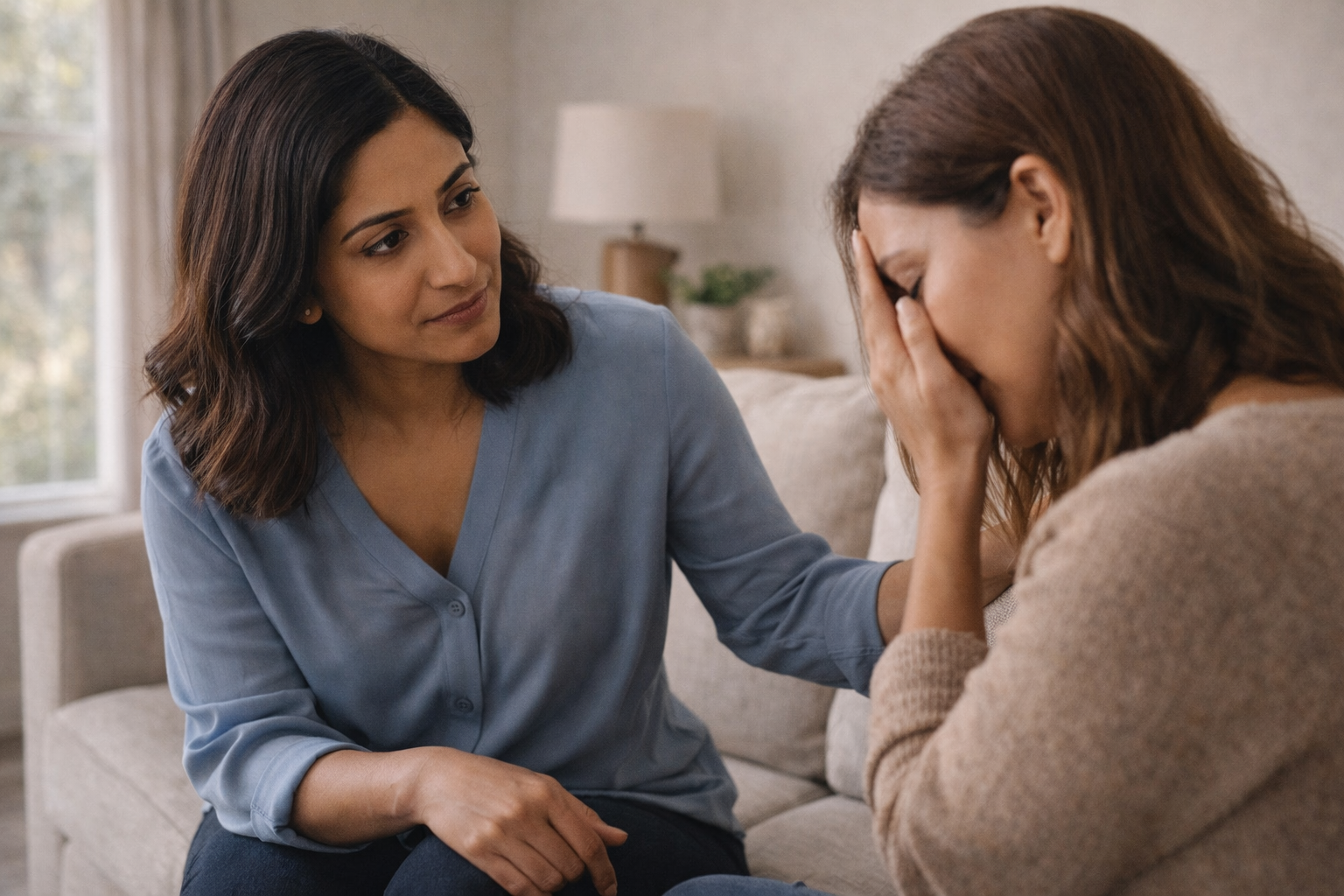 diverse group of people standing and talking together in a business environment