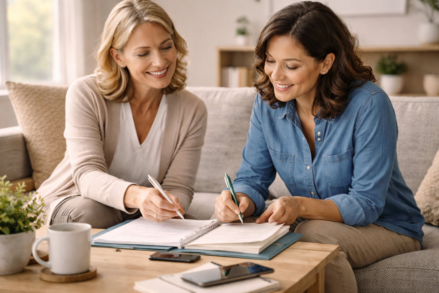 diverse group of people standing and talking together in a business environment